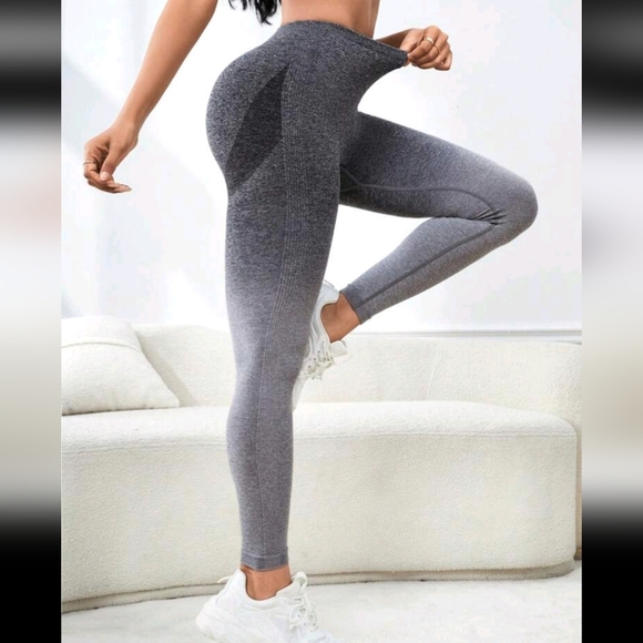 NWOT Sexy Butt Scrunch Ombre Leggings Tights Gym Yoga Pants Spandex Stretchy - Picture 2 of 8